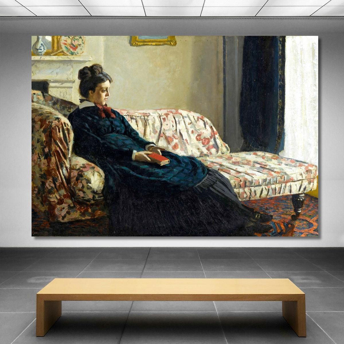 Meditation Madame Claude Monet mnt40 canvas print 