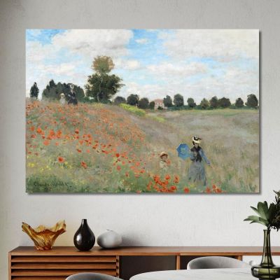 Poppies Near Argenteuil 1873 Claude Monet mnt45 canvas print 