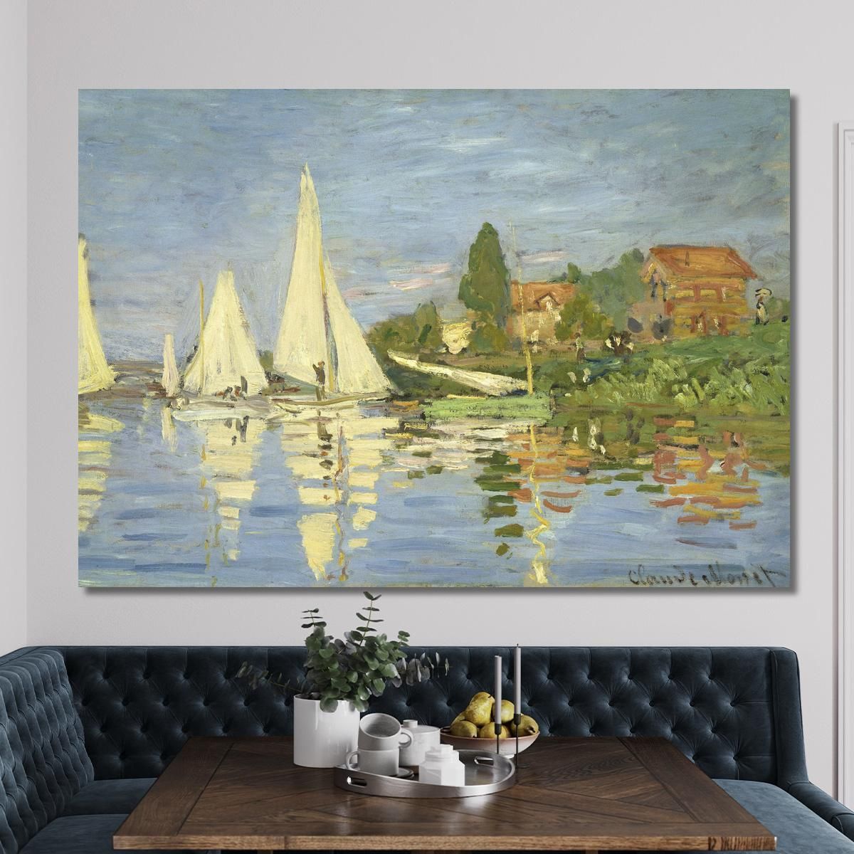 Regata Ad Argenteuil 1872 Claude Monet mnt51 canvas print 