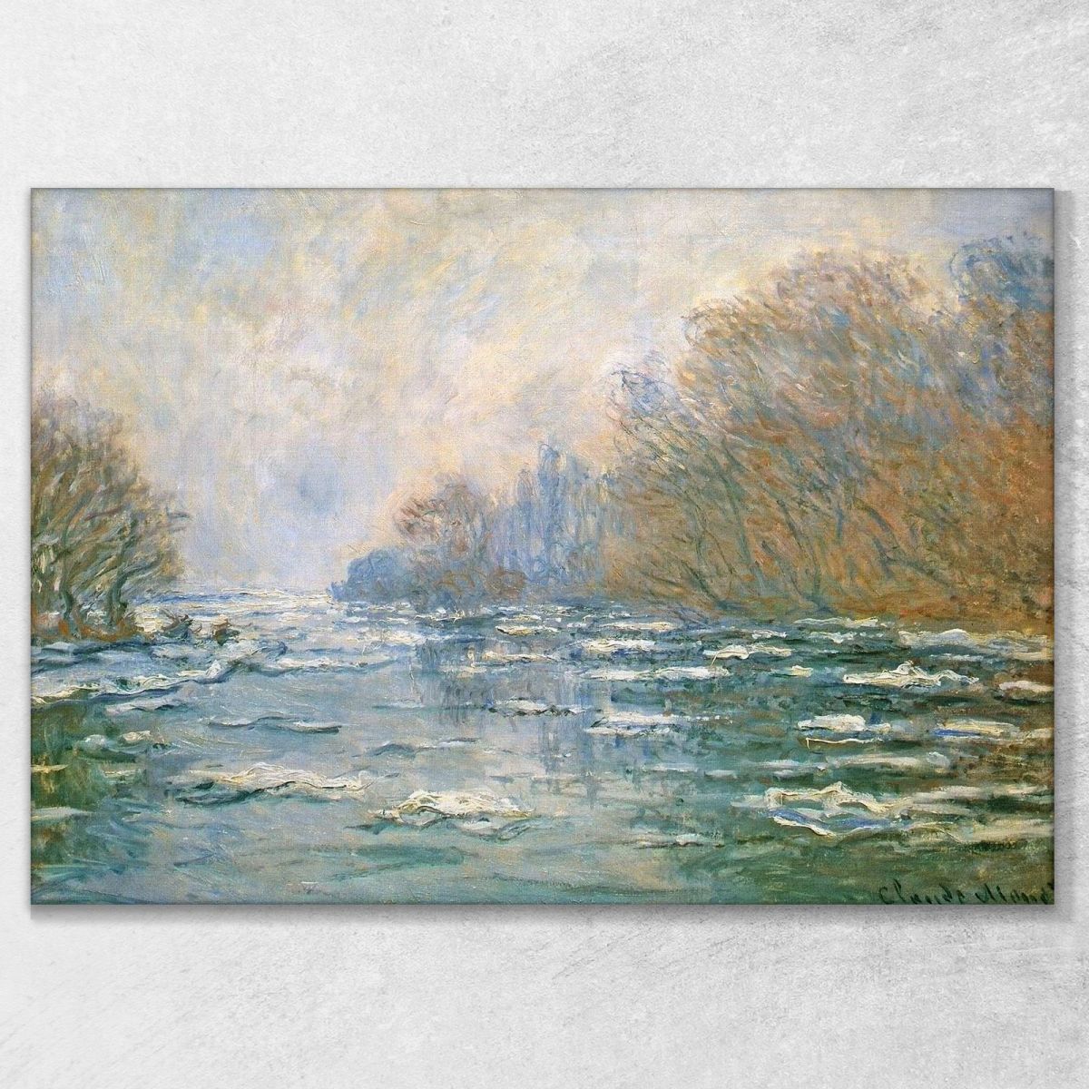 The Thaw Of The River Near Vetheuil 1880 Claude Monet mnt54 canvas print 