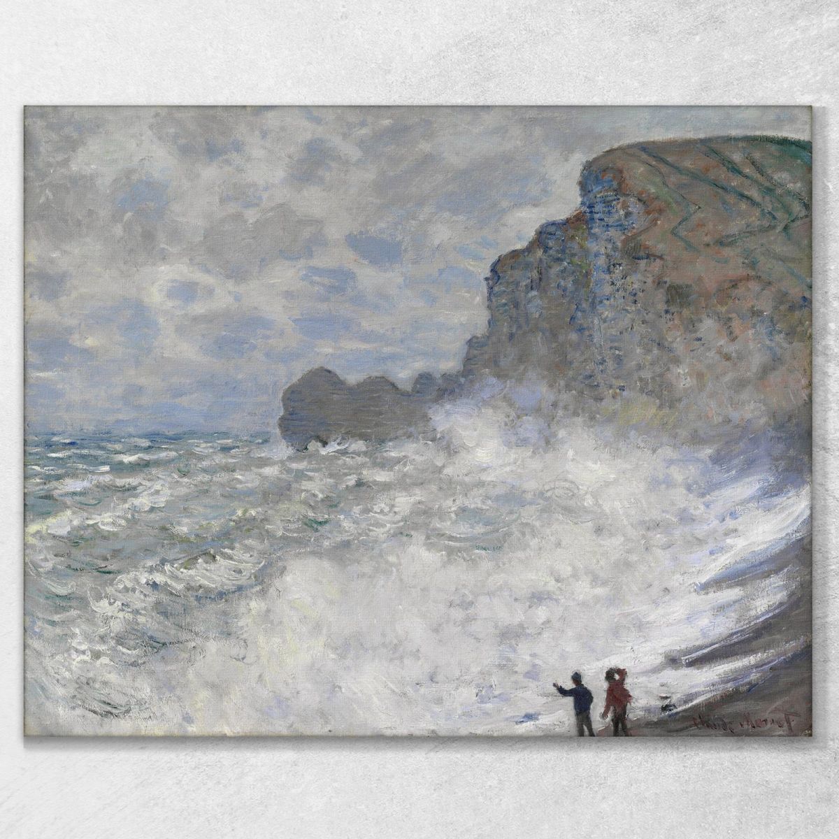 Stormy Seascape 1883 Claude Monet, mnt64 canvas print