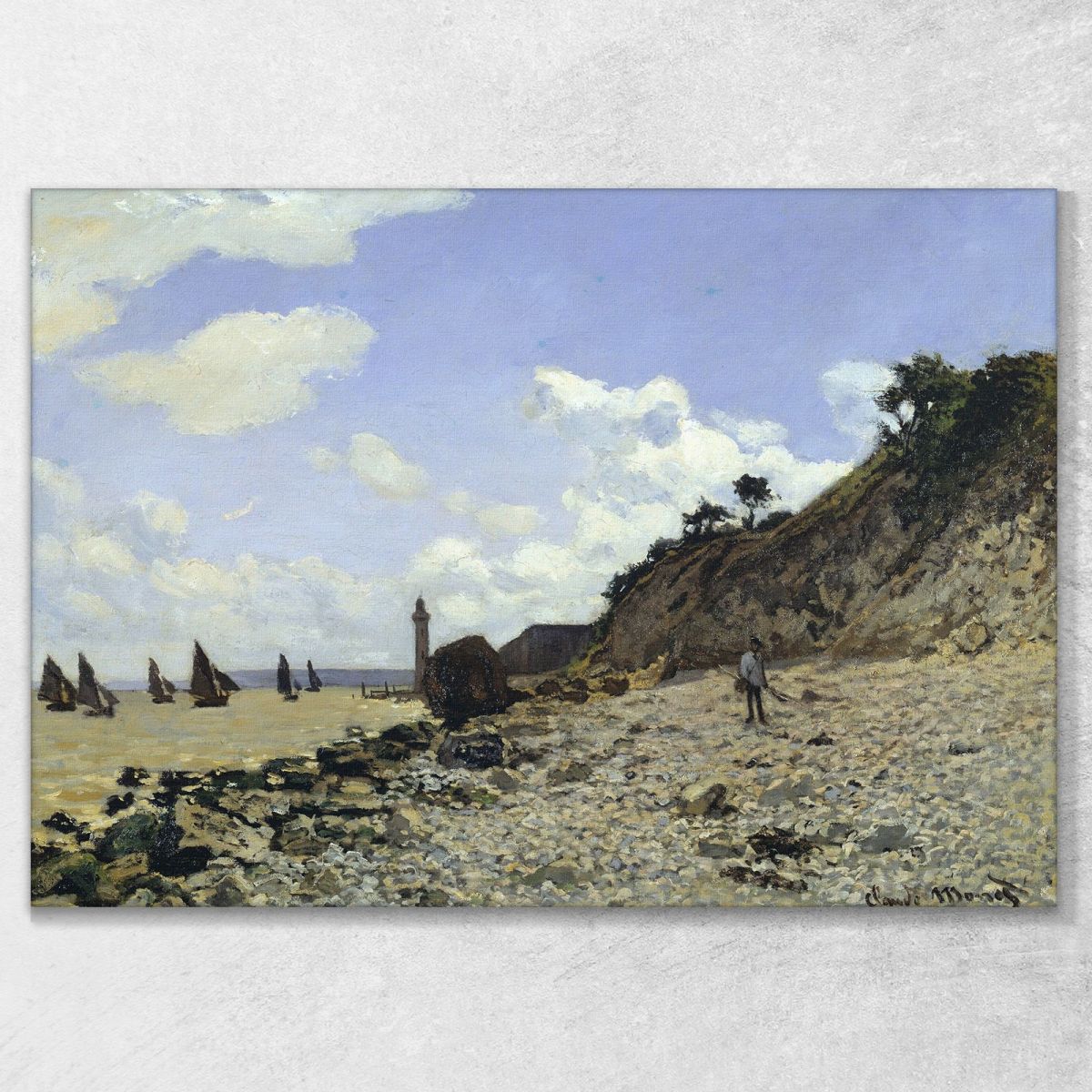 Honfleur Beach 1865 Claude Monet mnt66 canvas print 