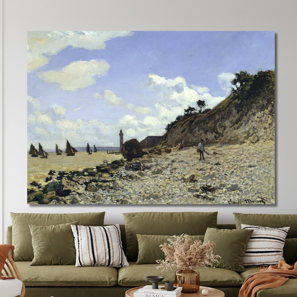 Honfleur Beach 1865 Claude Monet mnt66 canvas print 