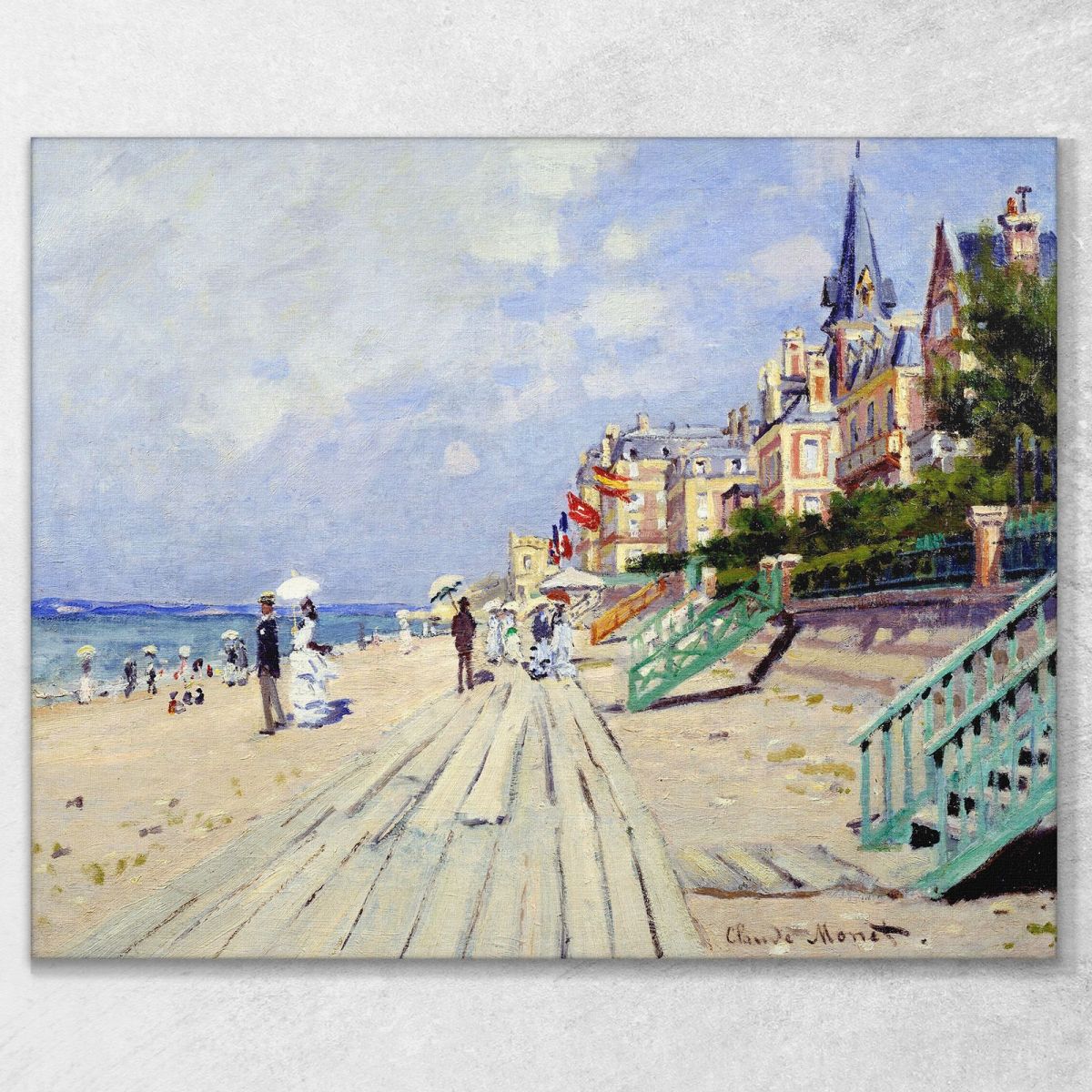 The Trouville Seafront 1970 Claude Monet mnt67 canvas print 