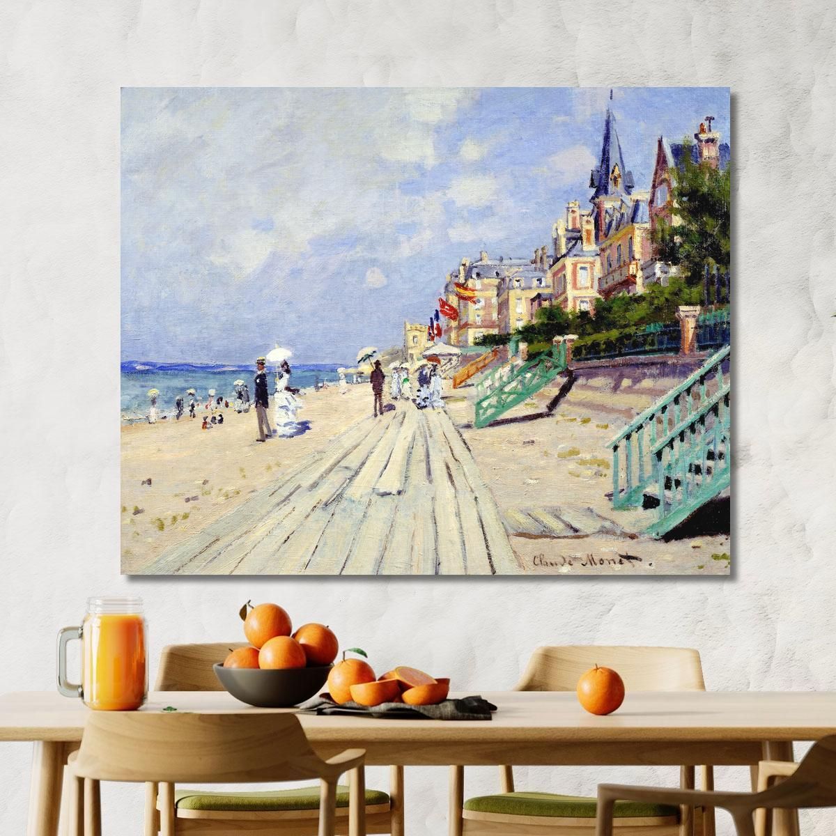 The Trouville Seafront 1970 Claude Monet mnt67 canvas print 