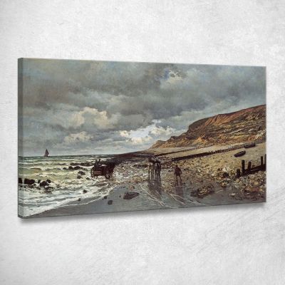 The Heve Promontory At Low Tide 1865 Claude Monet mnt76 canvas print 