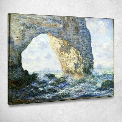 The Manneport Rock Arch West Of Etretat 1883 Claude Monet mnt81 canvas print 