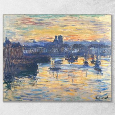 The Port Of Dieppe Evening 1882 Claude Monet mnt85 canvas print 