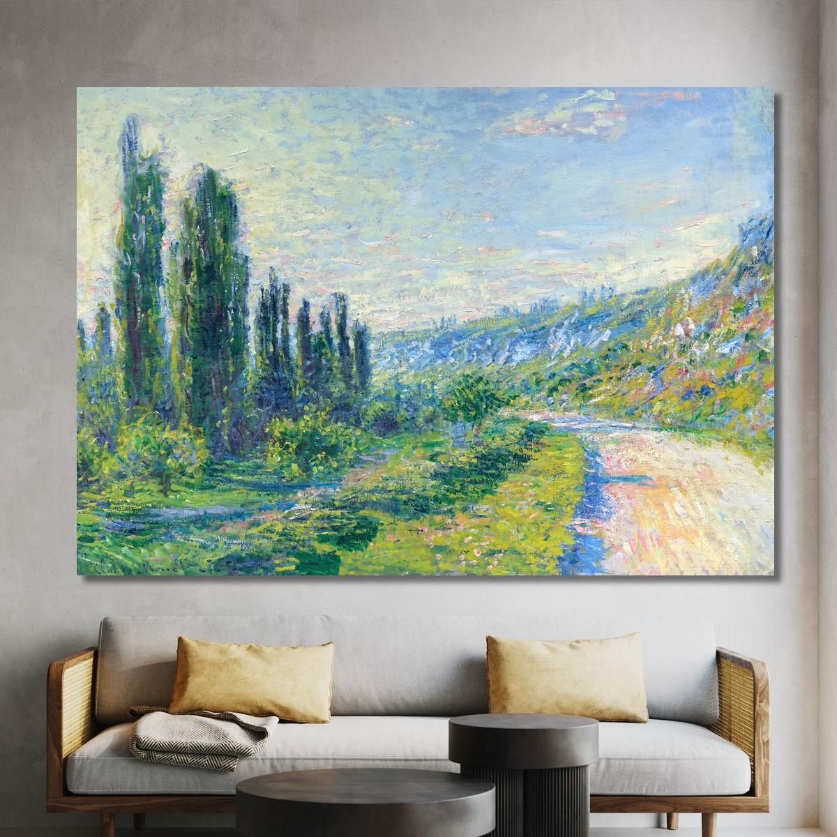 The Road From Vetheuil 1880 Claude Monet, mnt90 canvas print