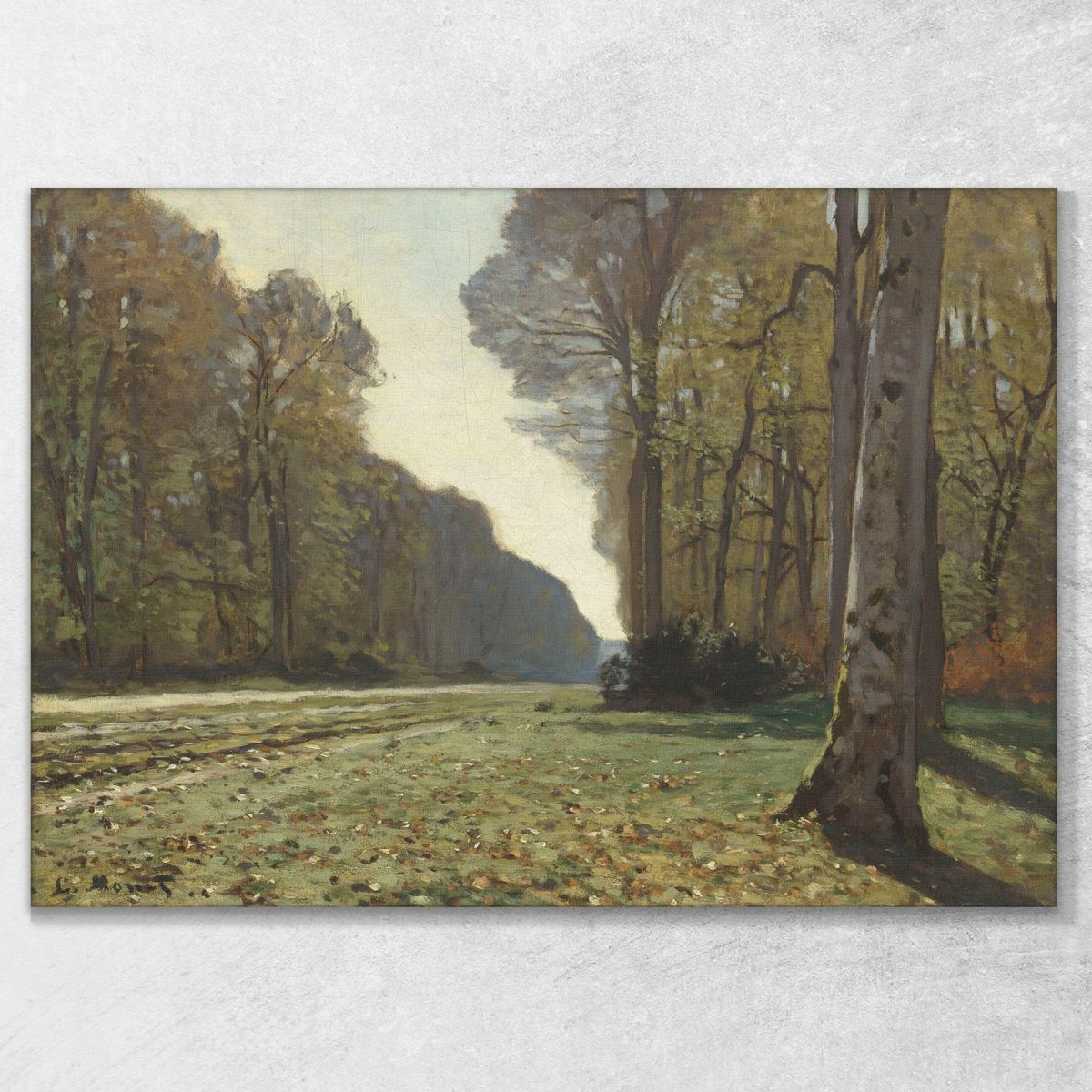 The Road To Chailly 1865 Claude Monet mnt91 canvas print 