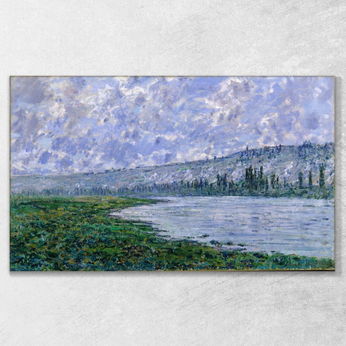 The Seine And The Chaantemesle 1880 Claude Monet mnt93 canvas print 