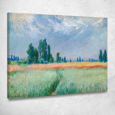 The Wheat Field 1881 Claude Monet mnt100 canvas print 