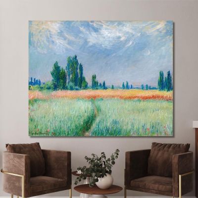 The Wheat Field 1881 Claude Monet mnt100 canvas print 