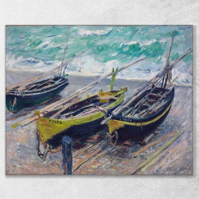 Three Fishing Boats 1885 Claude Monet mnt102 canvas print 