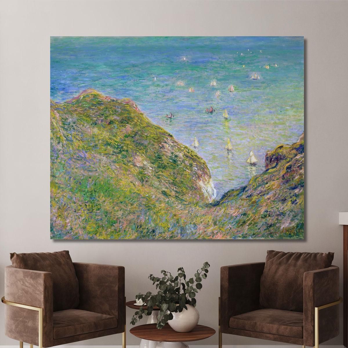 View From The Cliff At Pourville Bright Weather 1882 Claude Monet mnt105 canvas print 