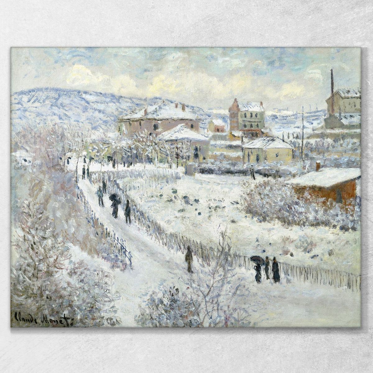 View Of Argenteuil In The Snow 1875 Claude Monet, mnt106 canvas print