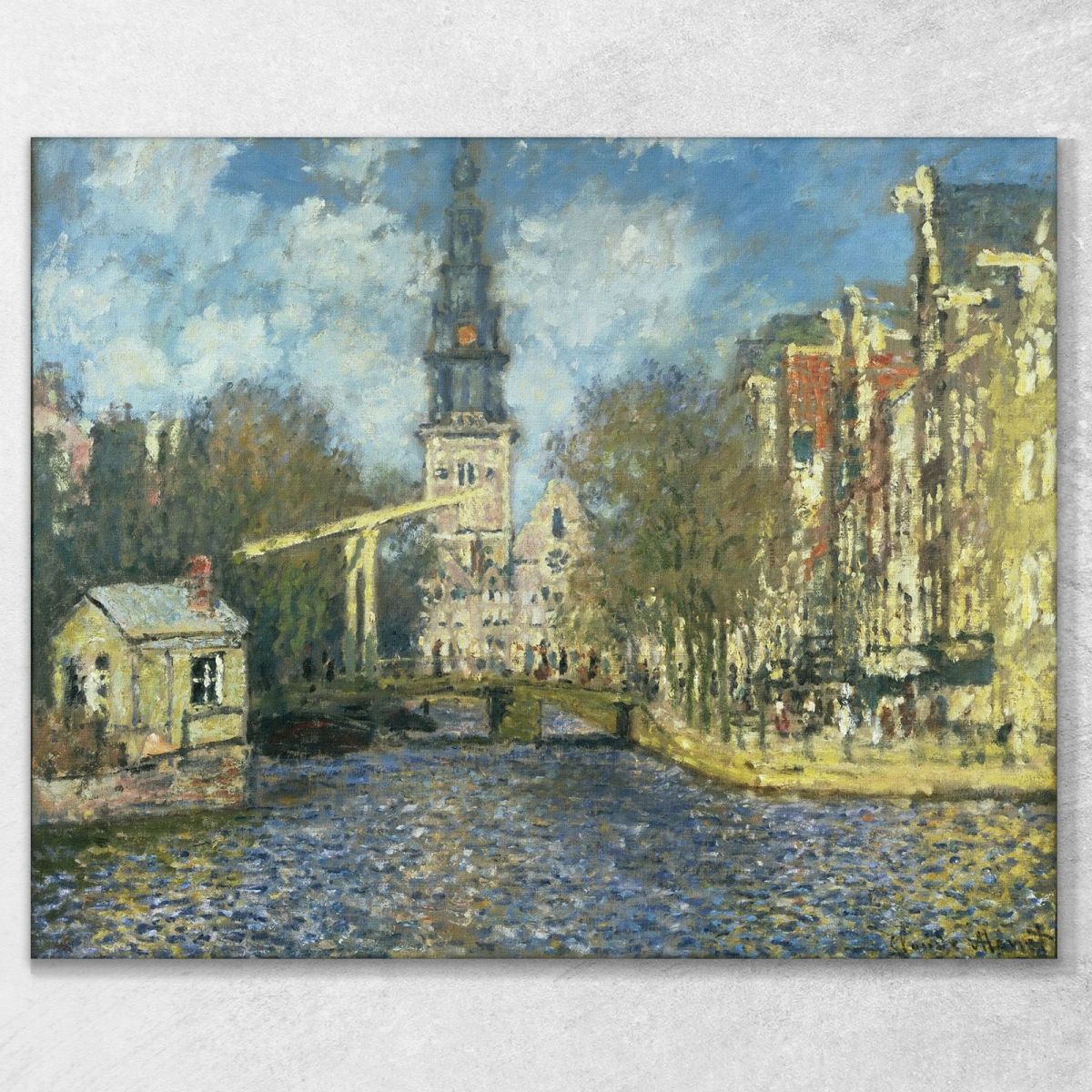 South Church Ad Amsterdam 1874 Claude Monet mnt119 canvas print 