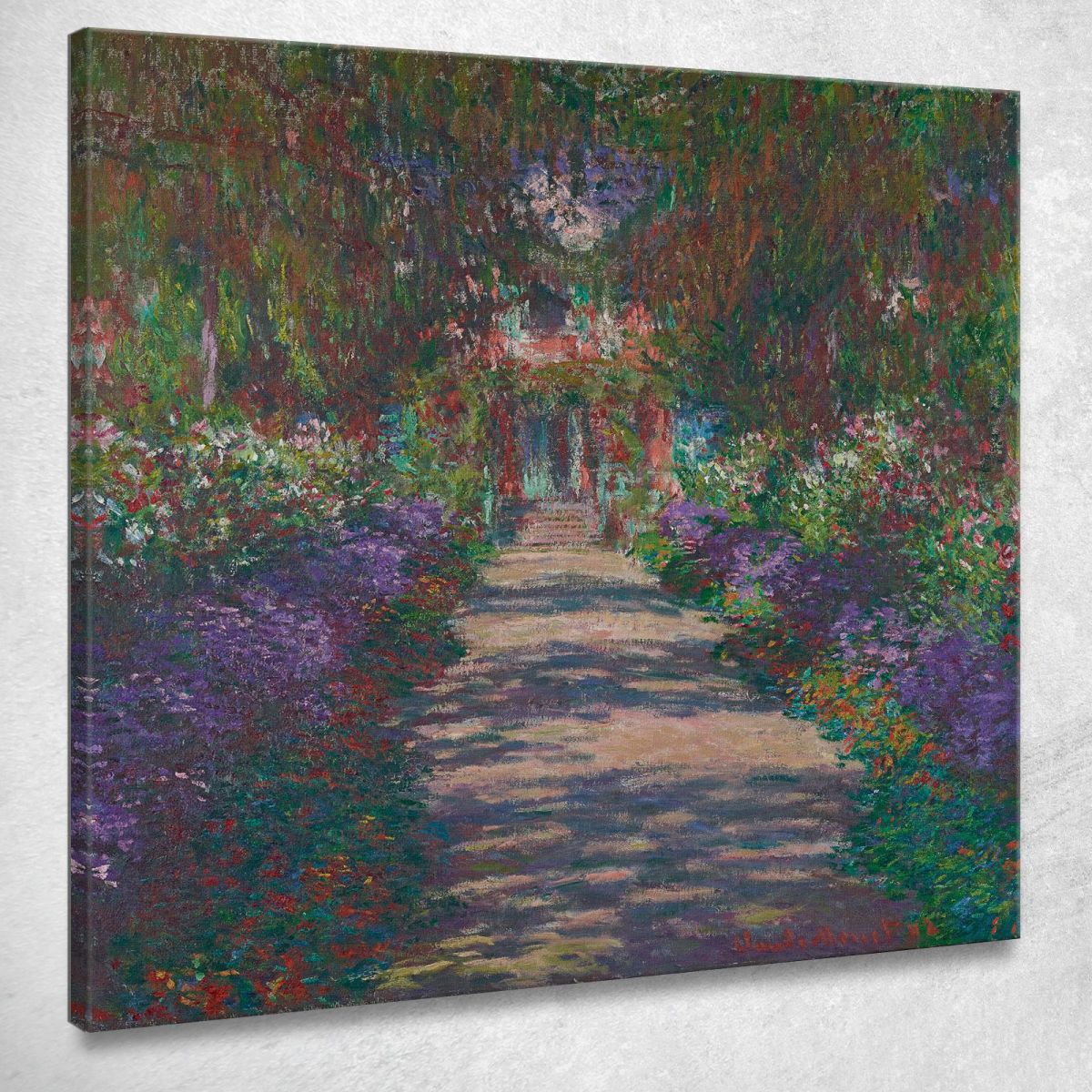 Path In The Garden Claude Monet canvas print