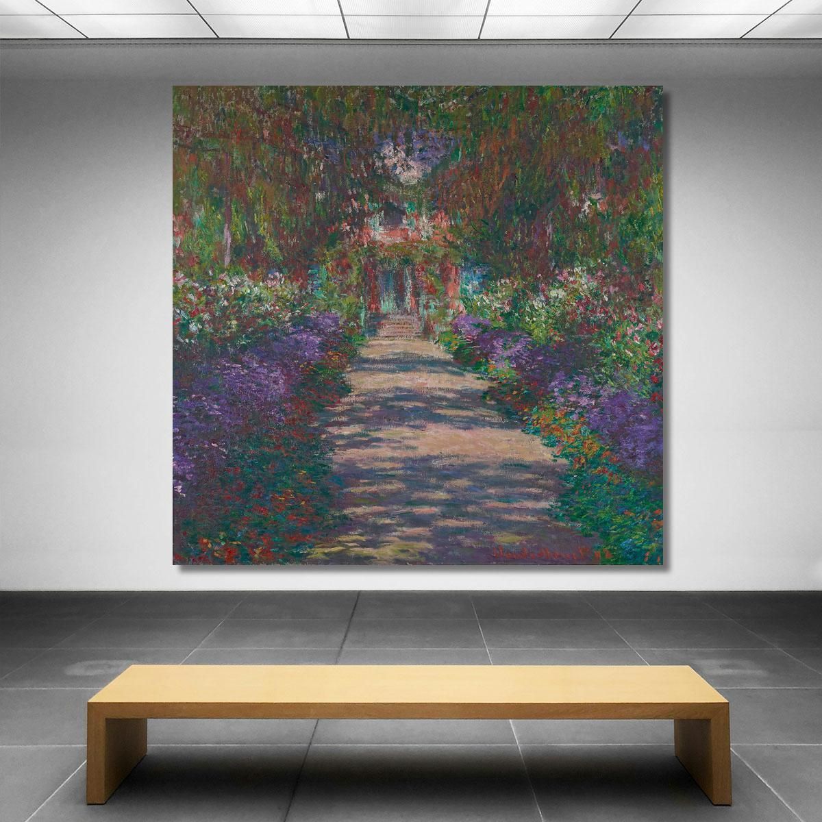 Path In The Garden Claude Monet mnt121 canvas print 