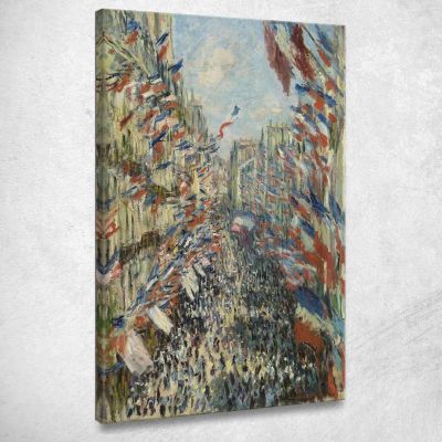 Rue Montorgueil A Parigi Claude Monet mnt128 canvas print 