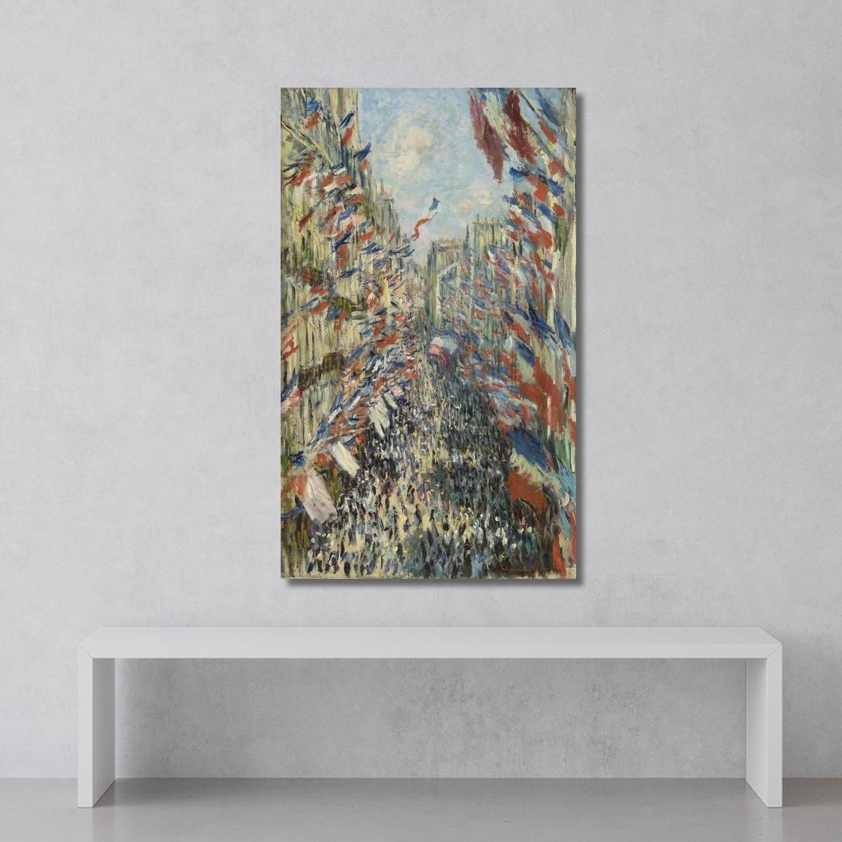 Rue Montorgueil A Parigi Claude Monet mnt128 canvas print 