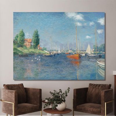 Barche Rosse Argenteuil Claude Monet mnt138 canvas print 