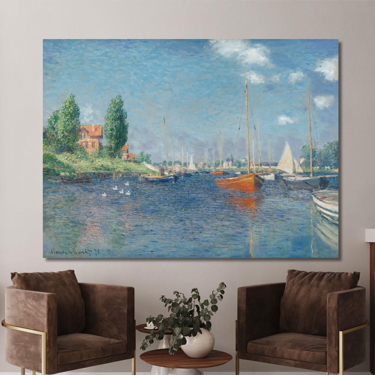 Barche Rosse Argenteuil Claude Monet mnt138 canvas print 