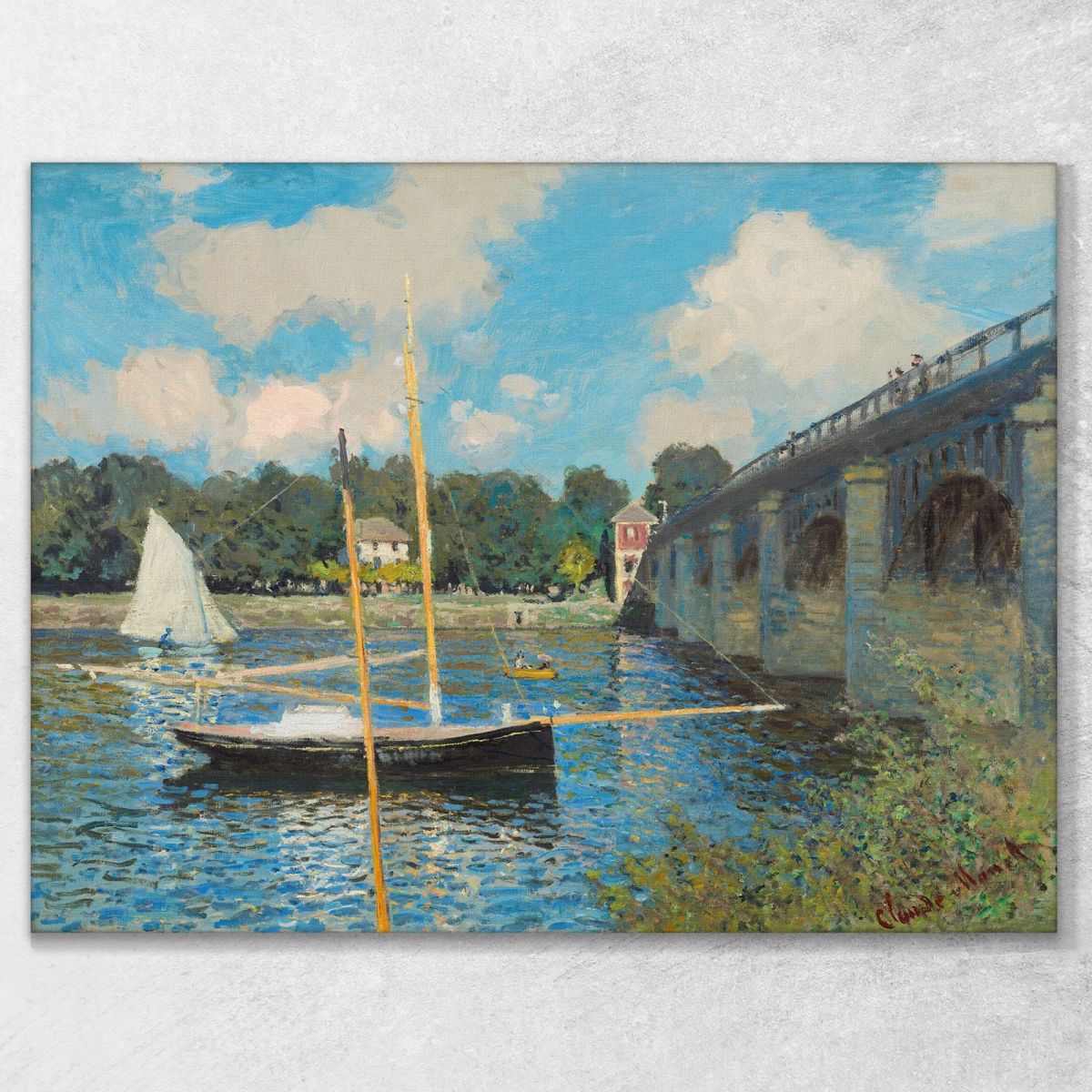 Il Ponte Ad Argenteuil Claude Monet mnt142 canvas print 