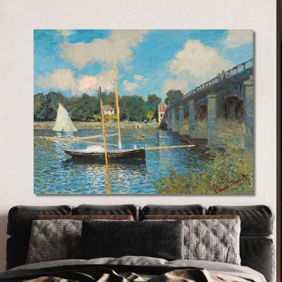 Il Ponte Ad Argenteuil Claude Monet, mnt142 canvas print