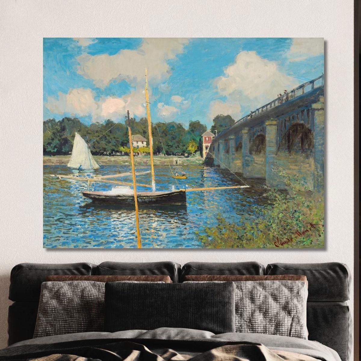 Il Ponte Ad Argenteuil Claude Monet mnt142 canvas print 