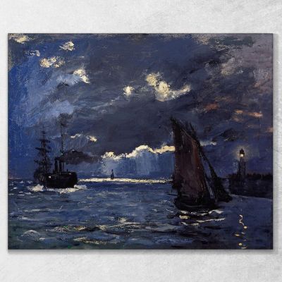 A Seascape Expedition In The Moonlight Claude Monet mnt150 canvas print 