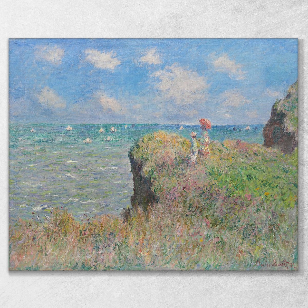 Cliff Walk At Pourville Claude Monet mnt157 canvas print 