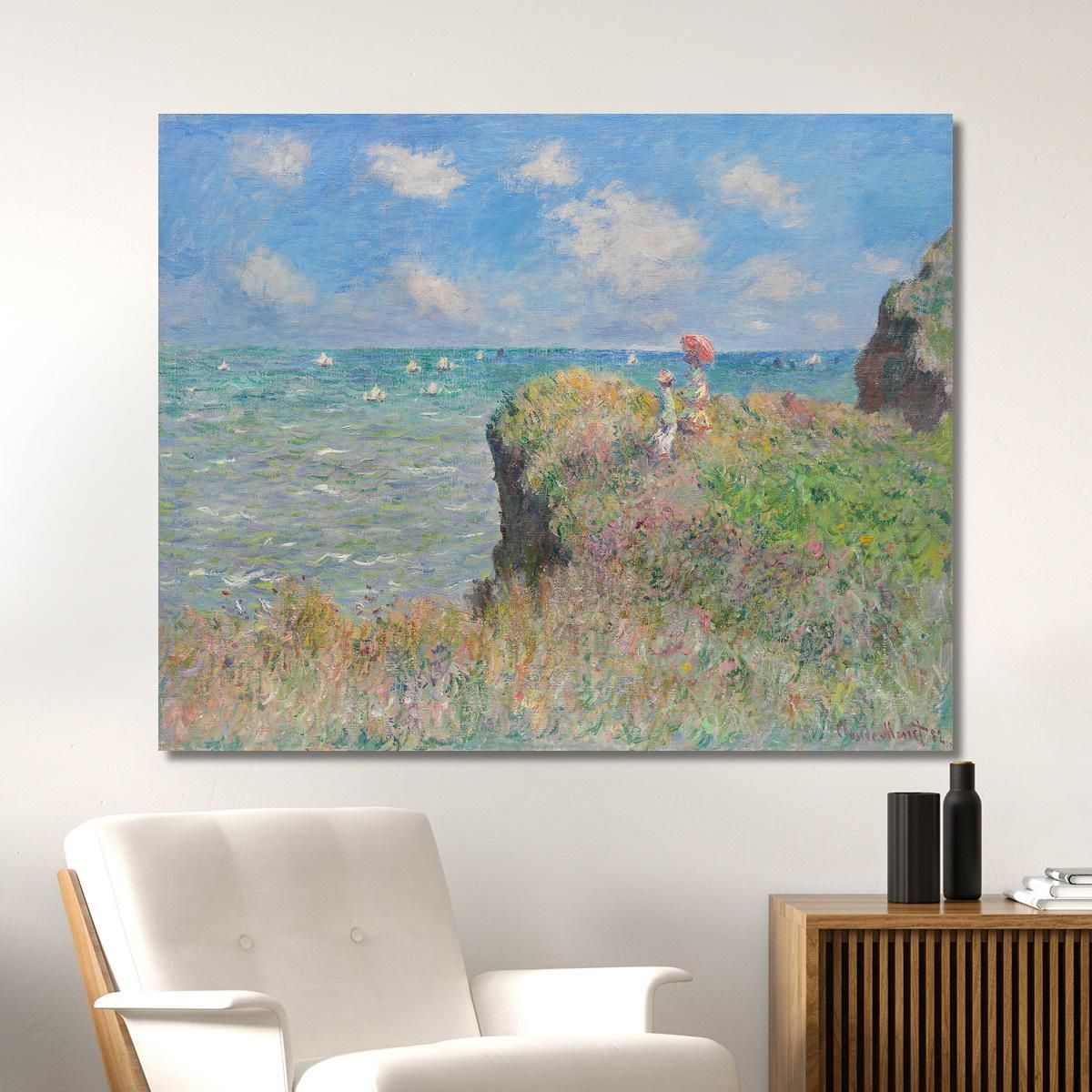 Cliff Walk At Pourville Claude Monet mnt157 canvas print 