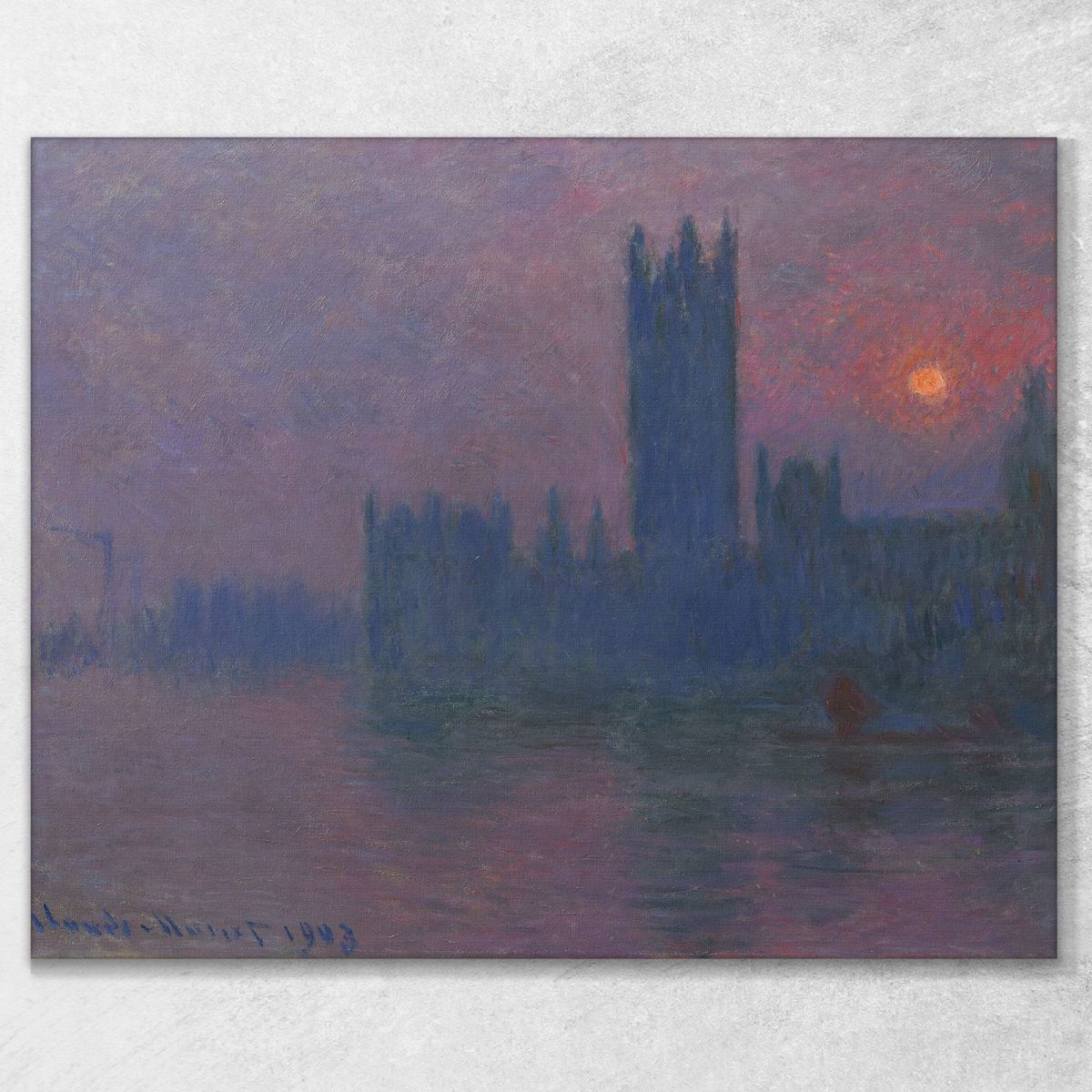 Houses Of Parliament Sunset Claude Monet mnt160 canvas print 