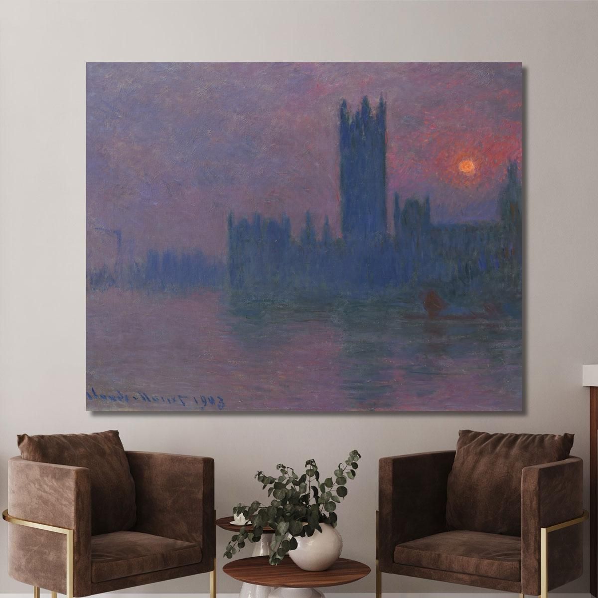 Houses Of Parliament Sunset Claude Monet mnt160 canvas print 