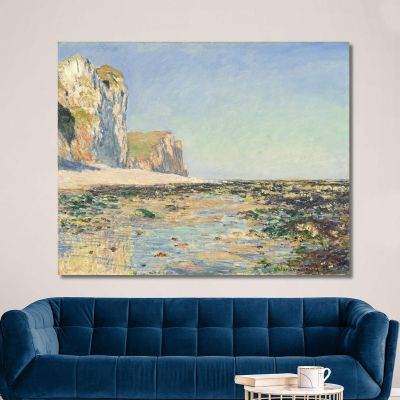 Beach And Cliffs Of Pourville In The Morning Claude Monet mnt165 canvas print 