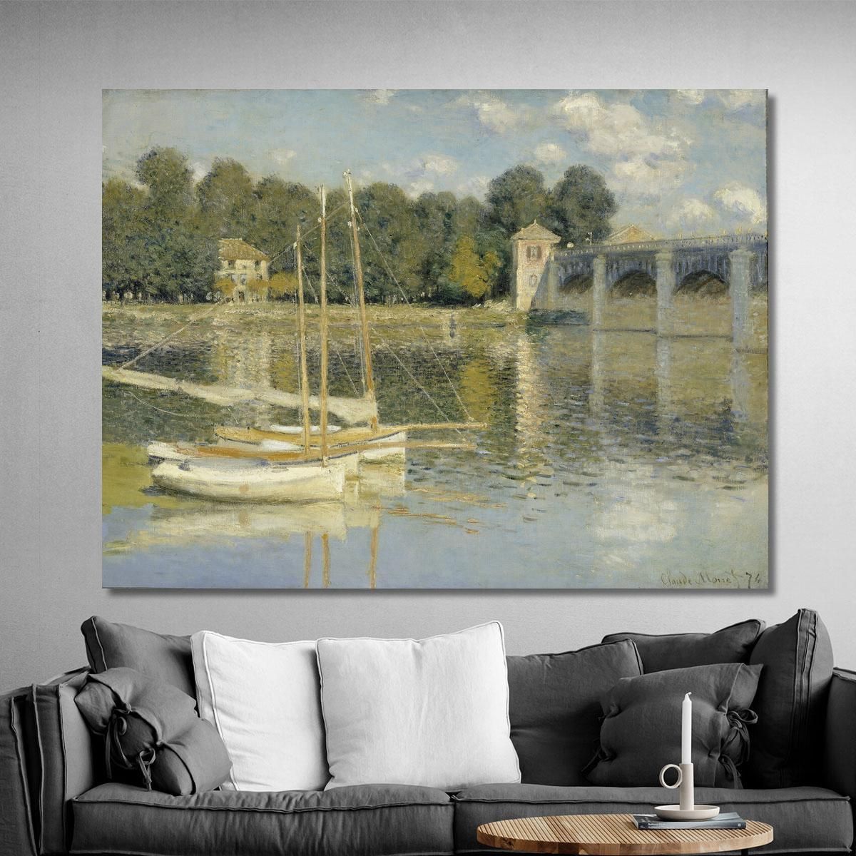 The Argenteuil Bridge Claude Monet mnt171 canvas print 