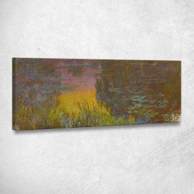 Water Lilies - Sunset Sun Claude Monet mnt179 canvas print 