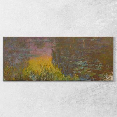 Water Lilies - Sunset Sun Claude Monet mnt179 canvas print 