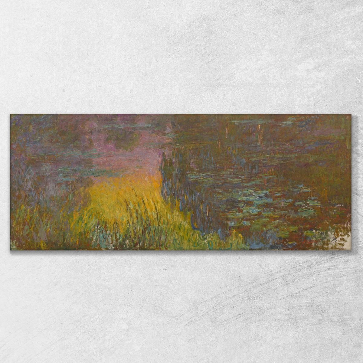 Water Lilies - Sunset Sun Claude Monet mnt179 canvas print 