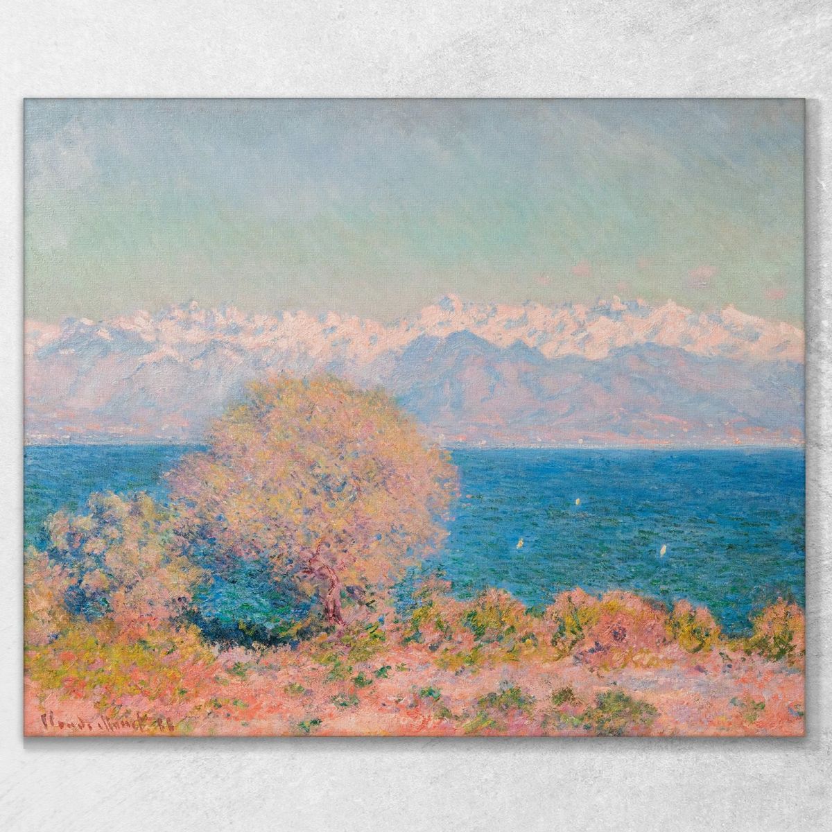 มุมมองของ Cap D'Antibes Claude Monet, mnt180 ภาพพิมพ์บนผ้าใบแคนวาส