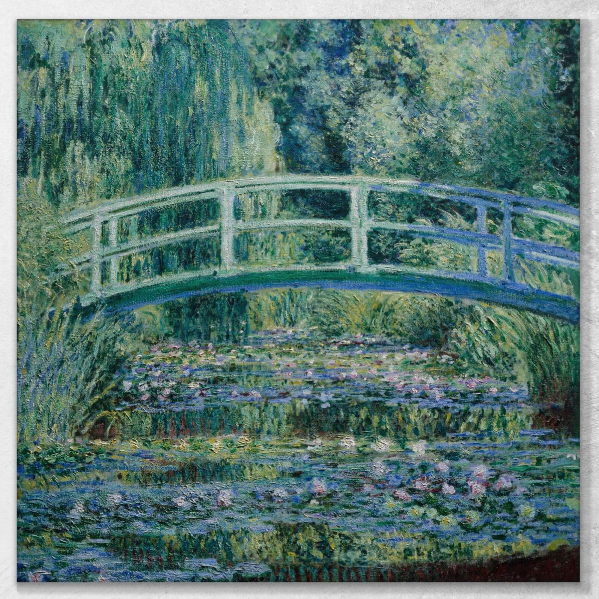 Water Lilies And Japanese Bridge Claude Monet canvas print