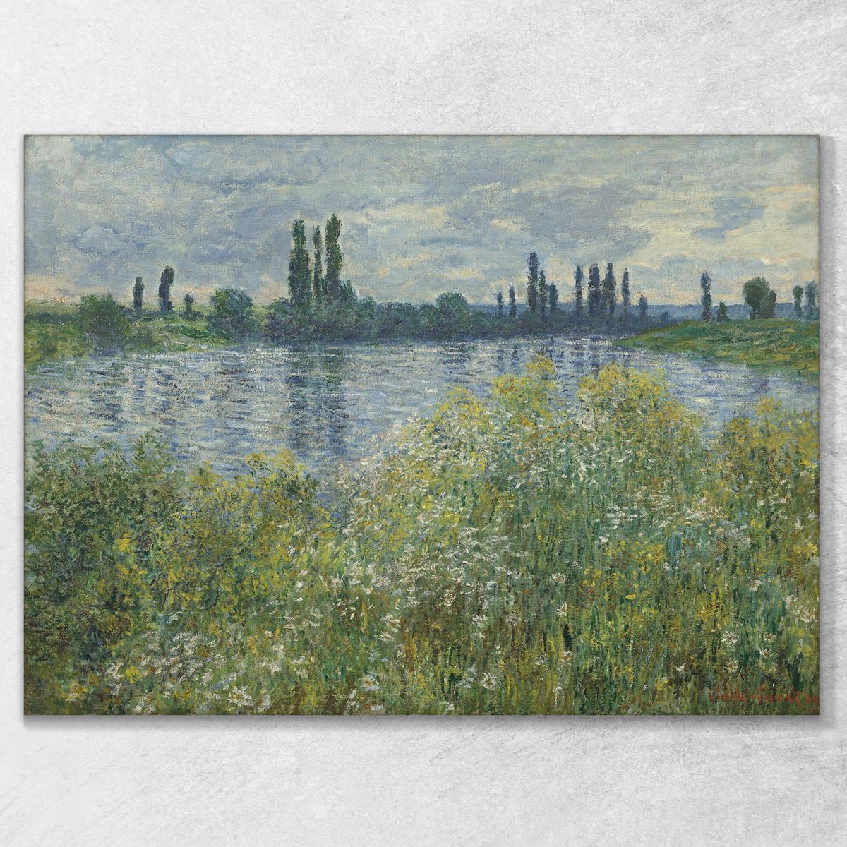 Banks Of The Seine Vétheuil Claude Monet mnt191 canvas print 