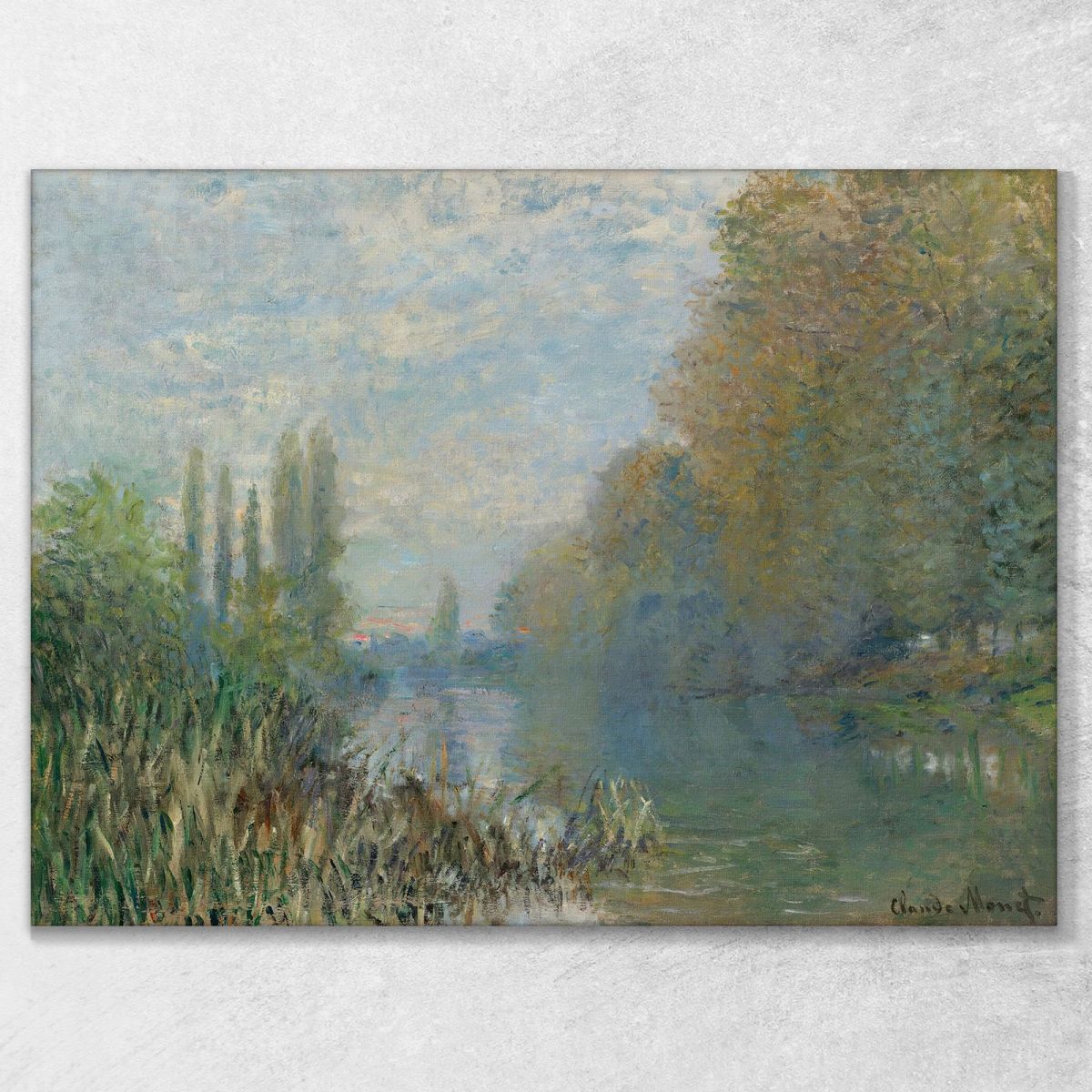 Banks Of The Seine In Autumn Claude Monet mnt200 canvas print 