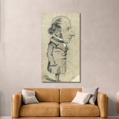 Caricature Of Eugène Marcel Claude Monet mnt209 canvas print 