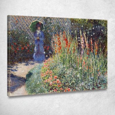 Rounded Flower Bed 1876 Claude Monet mnt224 canvas print 