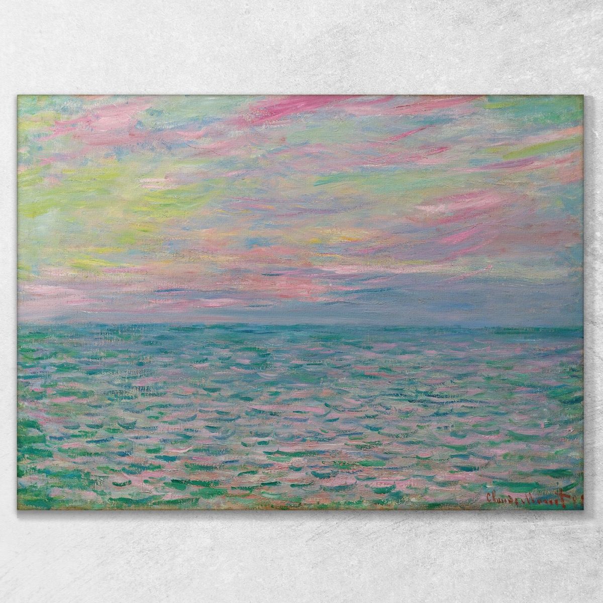 Sunset At Pourville Pleine Mer Claude Monet mnt233 canvas print 