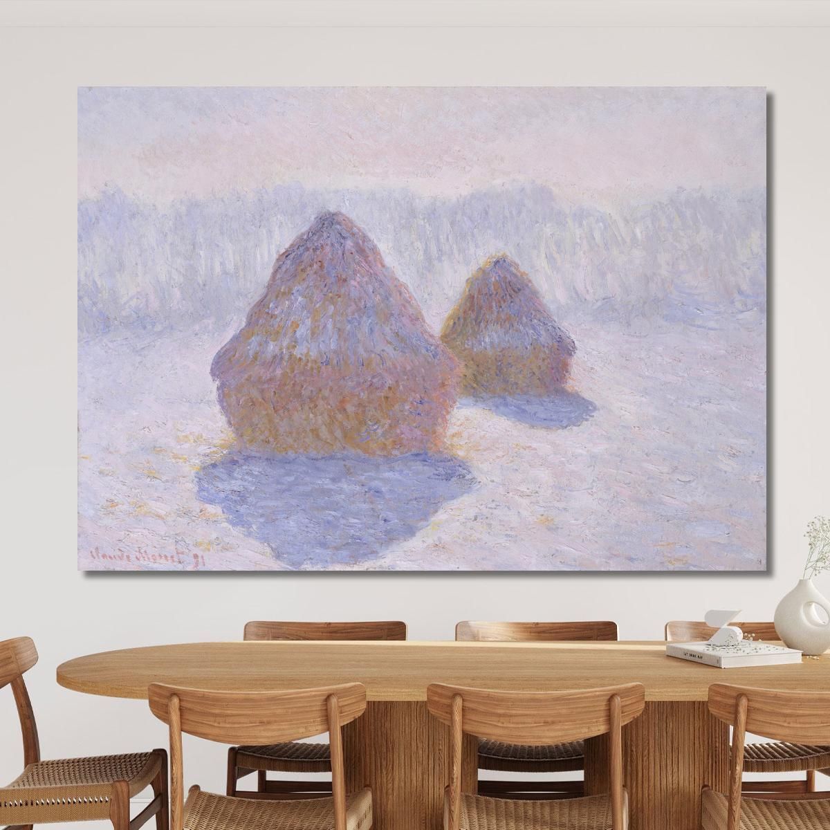 Haystacks Effect Of Snow And Sun Claude Monet mnt243 canvas print 