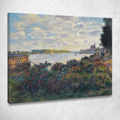 แม่น้ำแซนใน Argenteuil Claude Monet, mnt261 ภาพพิมพ์บนผ้าใบแคนวาส