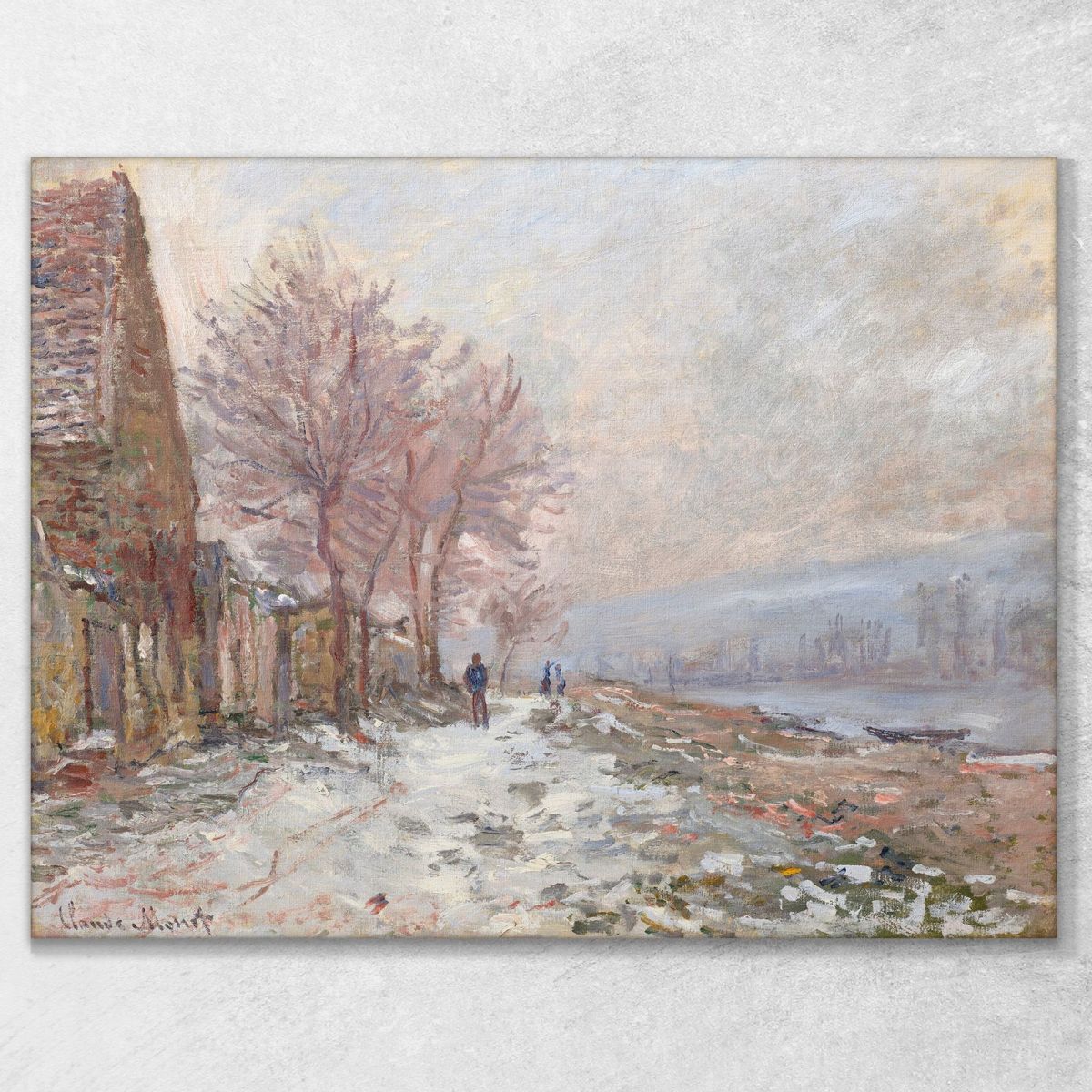 Lavacourt In Winter Claude Monet, mnt265 canvas print